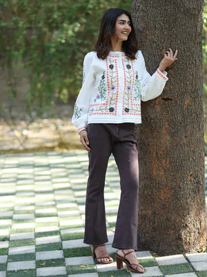 Rose Pink Embroidered Loungewear